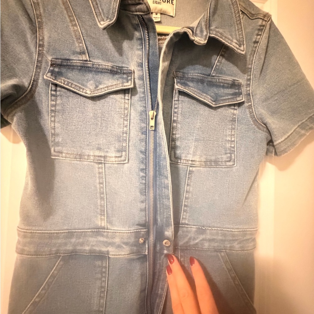 Signature 8 Denim Jumpsuit - Picture 12 of 13